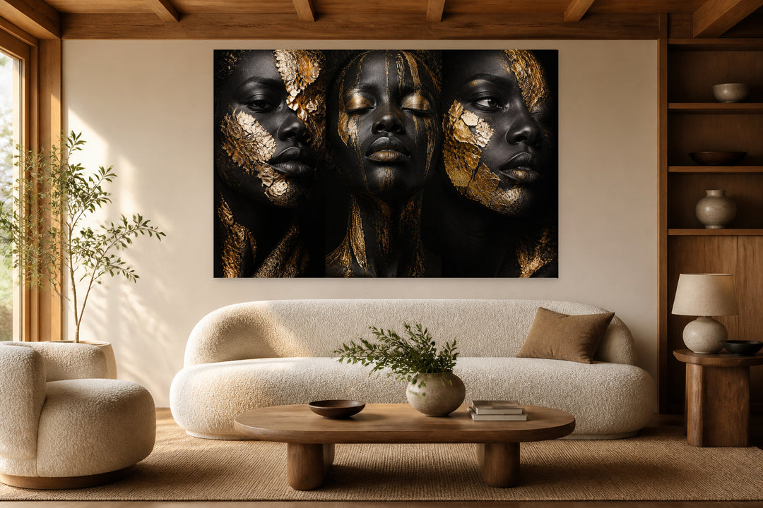 Gold portrait - 3 pieces set – interior view 1