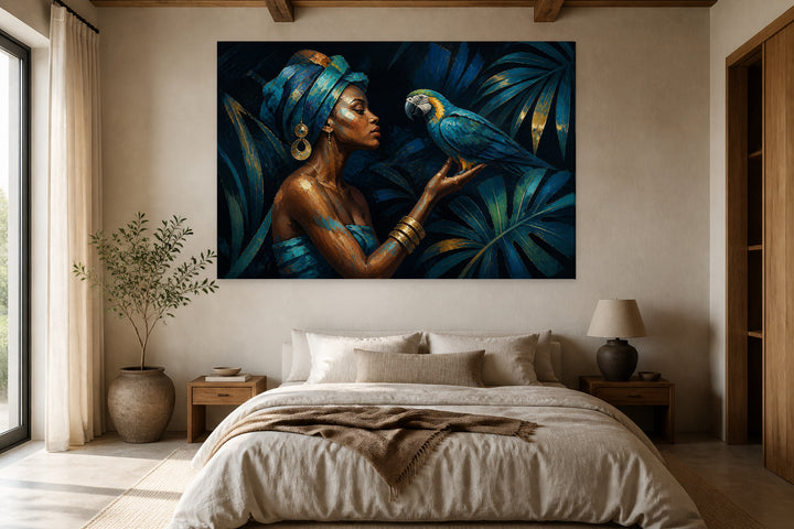 The woman and the parrot – interior view 2