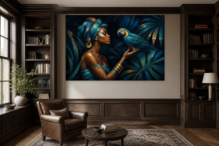 The woman and the parrot – interior view 3