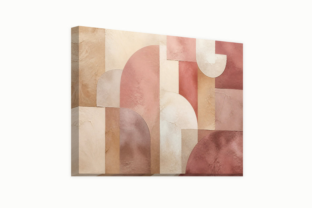 Abstract pink geometric – front view