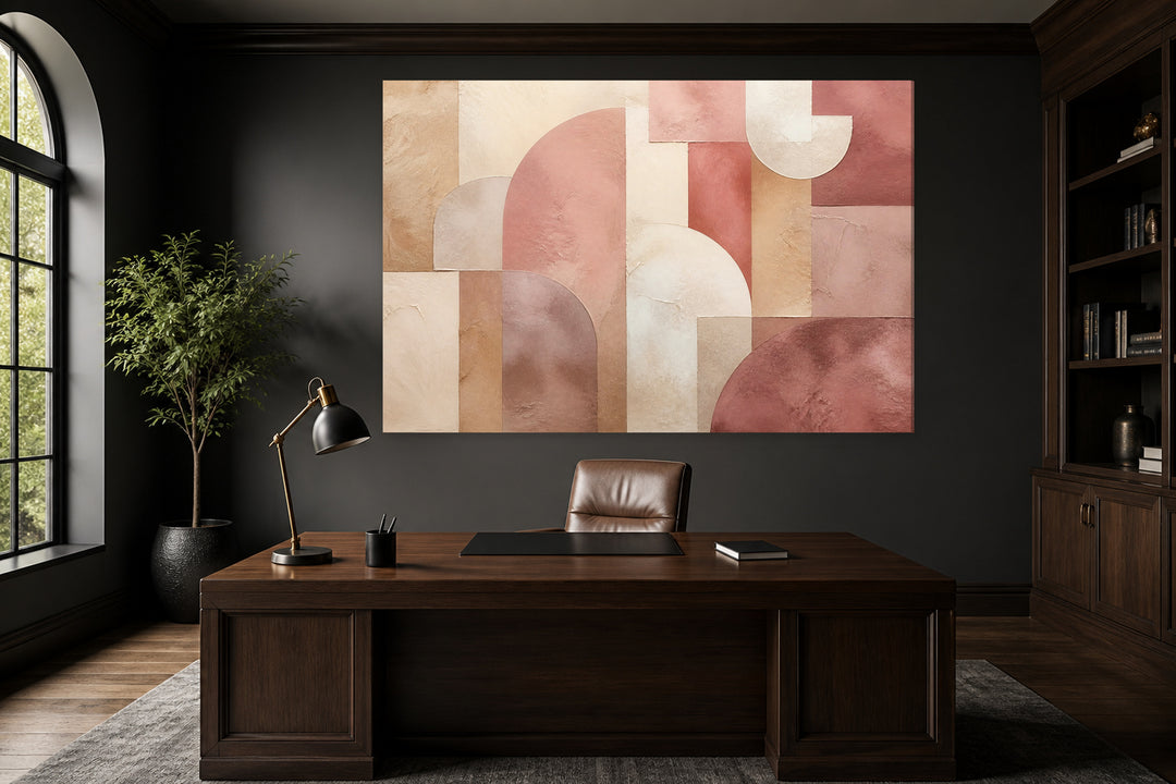 Abstract pink geometric – interior view 1
