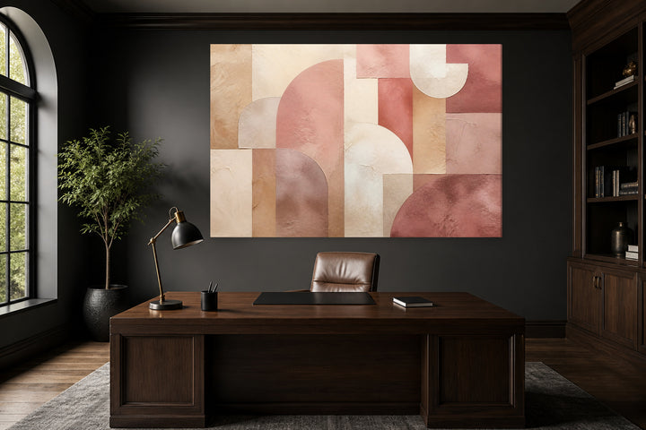 Abstract pink geometric – interior view 1