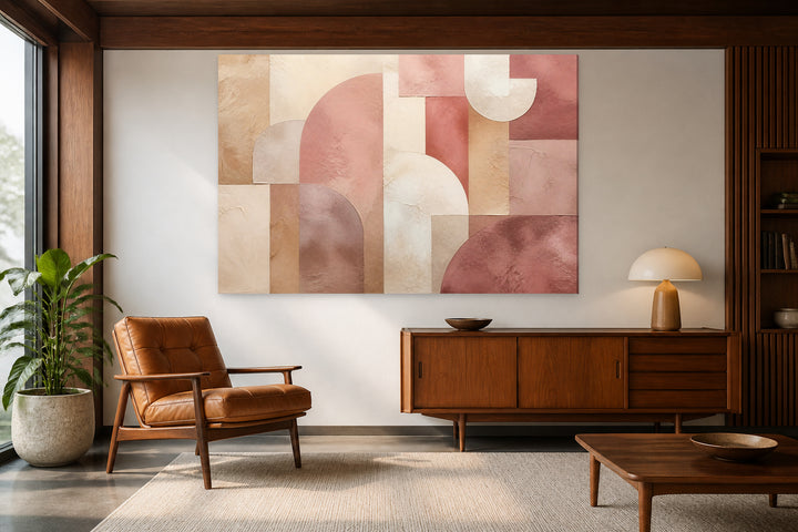 Abstract pink geometric – interior view 2