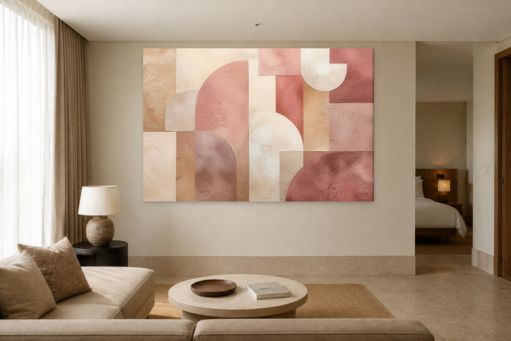 Abstract pink geometric – interior view 3