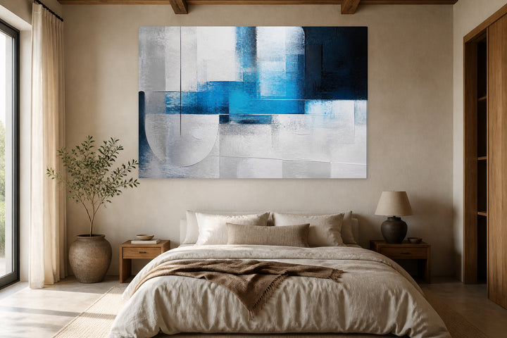 Blue and modern white – interior view 2