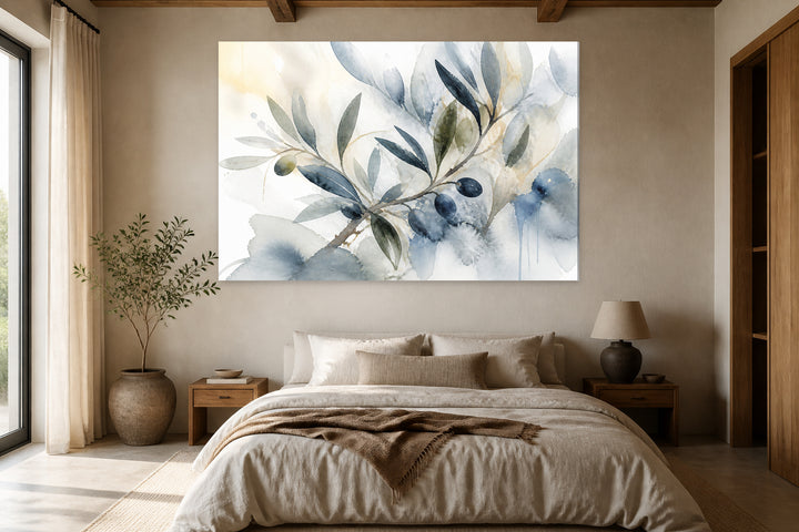 Olive tree in watercolor – interior view 1