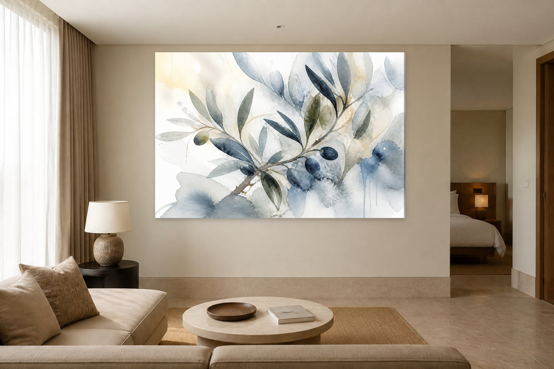 Olive tree in watercolor – interior view 2