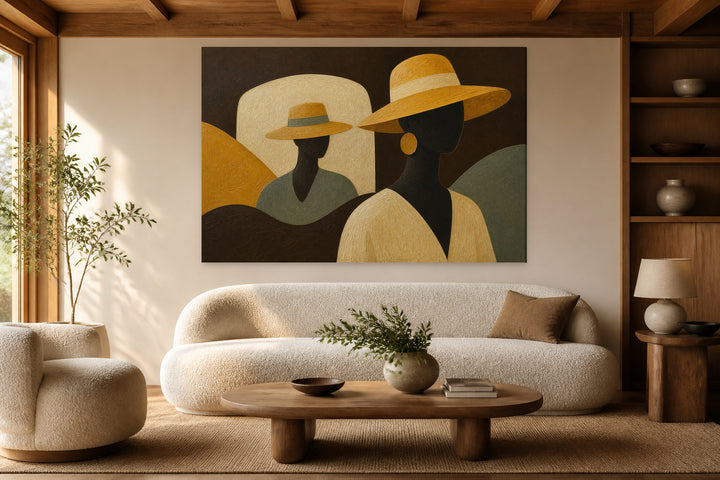 Ocher and Coffee Textures – interior view 1