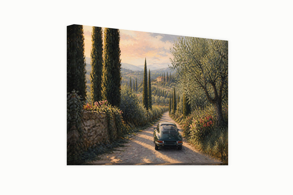 Porsche in Tuscany – front view