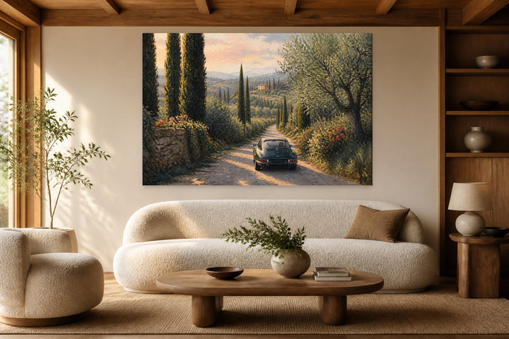Porsche in Tuscany – interior view 1