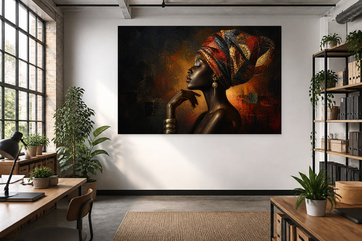 Thinking woman – interior view 3