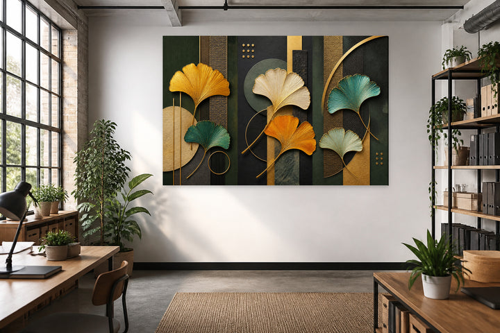 Modern ginkgo - 3 pieces set – interior view 3