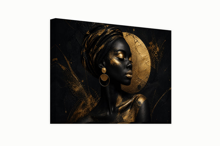 Reflective African woman – front view