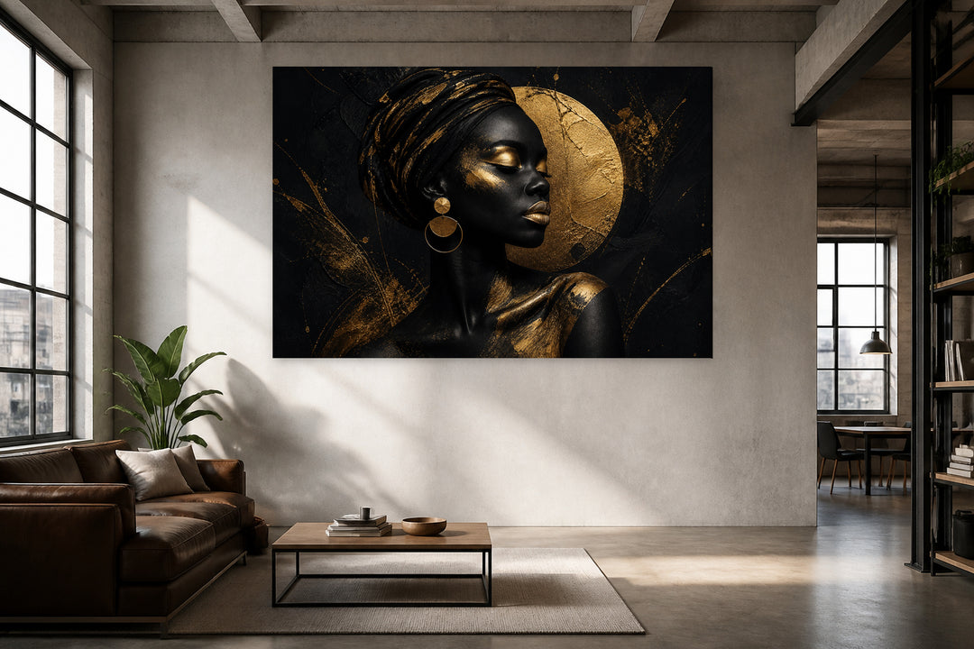 Reflective African woman – interior view 2