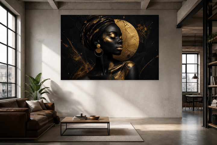 Reflective African woman – interior view 2