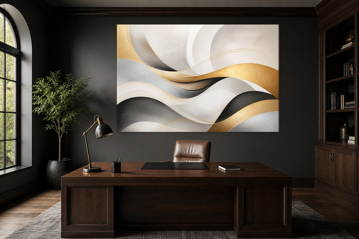 Golden waves - 3 pieces set – interior view 1