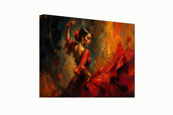 Flamenco painting – front view