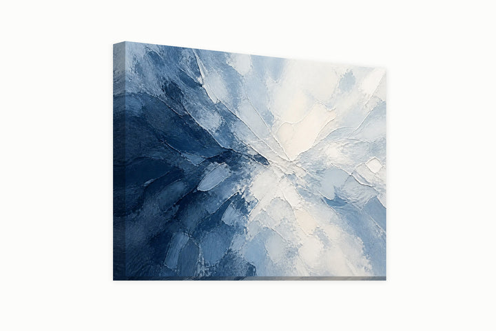 Abstract wabi sabi blue – front view