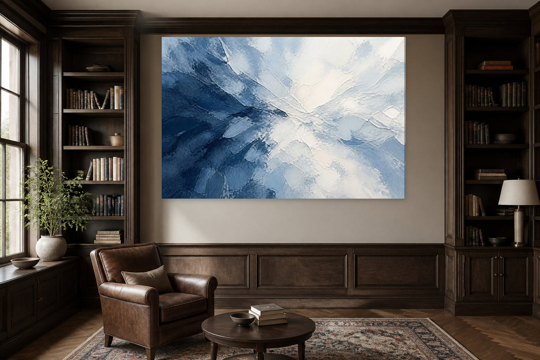 Abstract wabi sabi blue – interior view 3