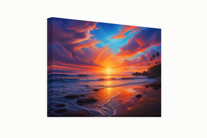 Sweet sunset by the sea – front view