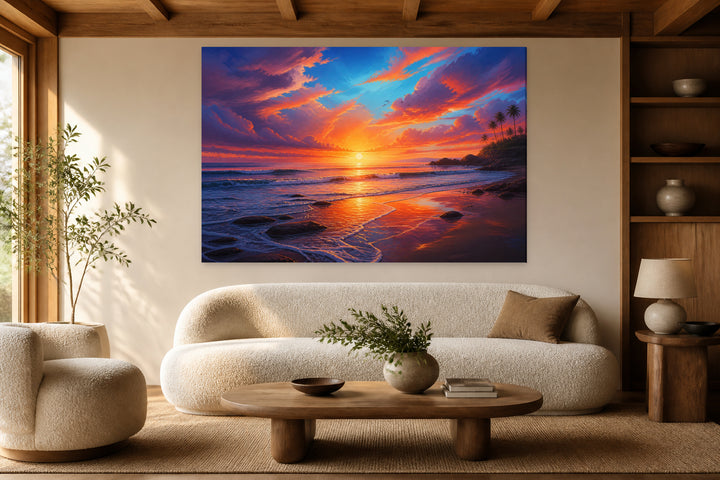 Sweet sunset by the sea – interior view 1