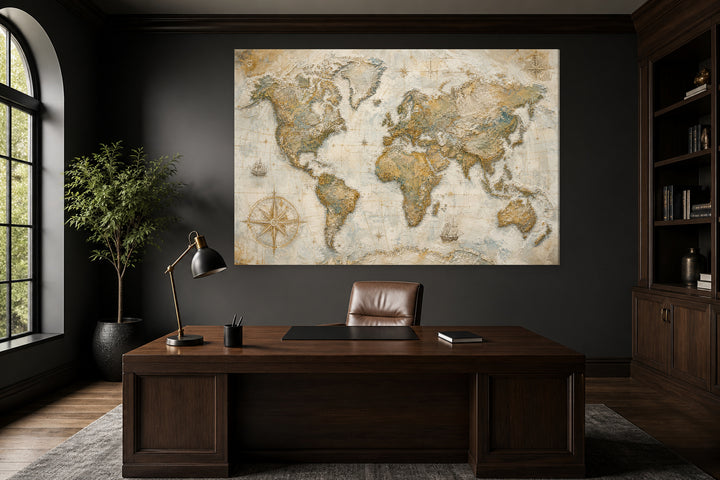 World map The World – interior view 1