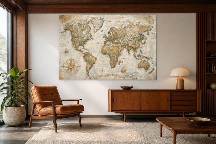 World map The World – interior view 2