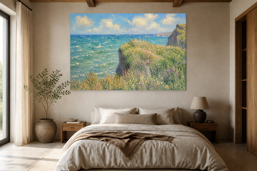 Walk on the cliff in Pourville - Monet – interior view 1