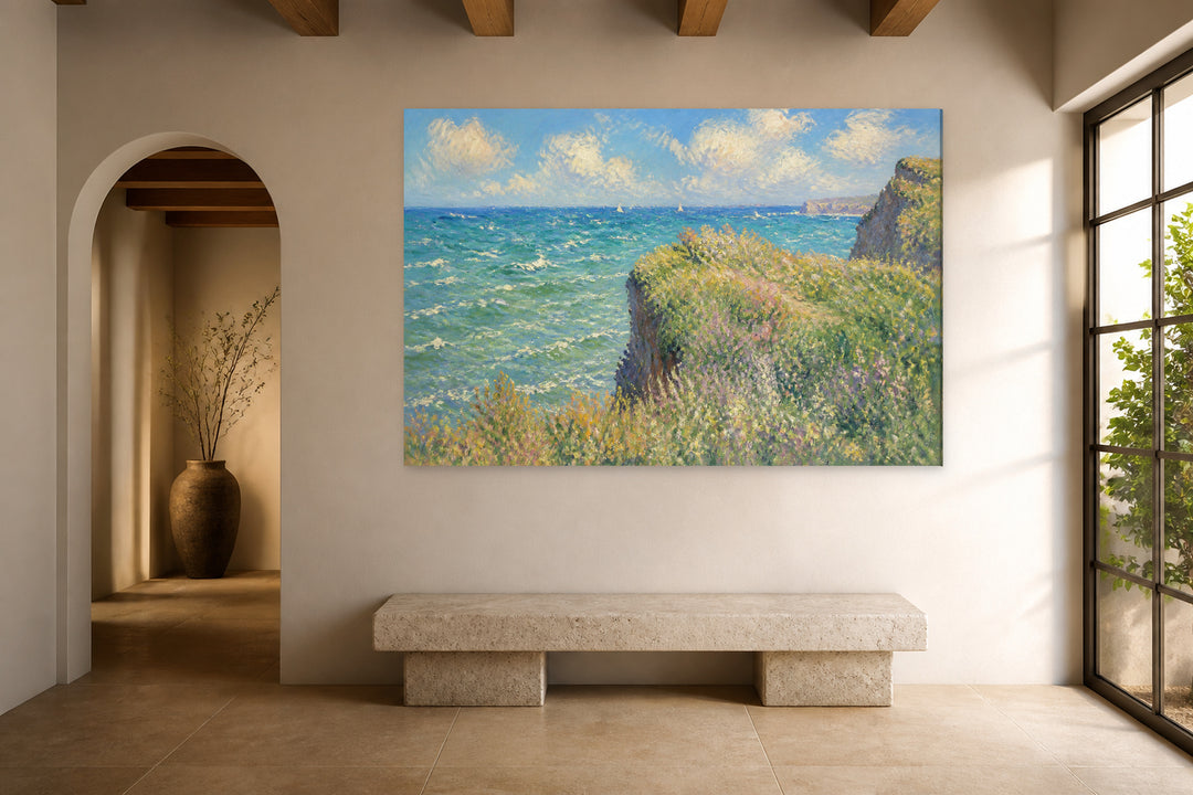 Walk on the cliff in Pourville - Monet – interior view 3