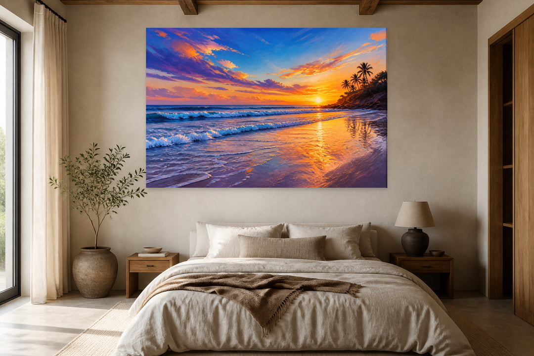 Beach at sunset – interior view 2