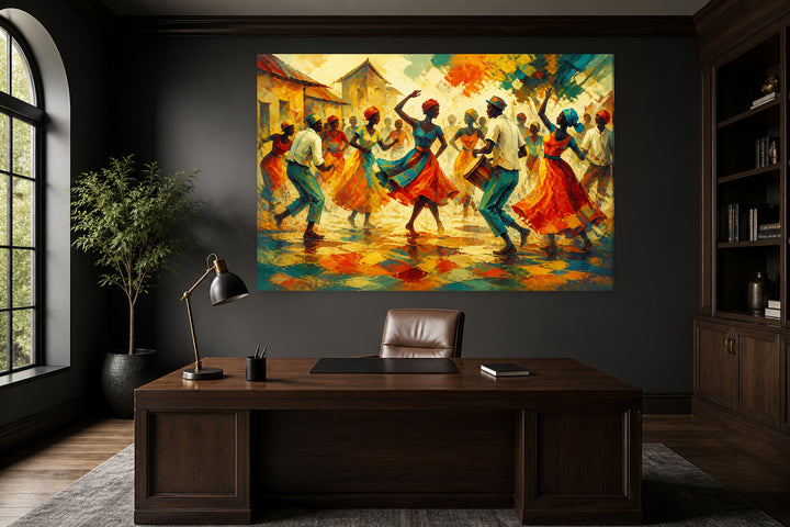 Dance in the village – interior view 1