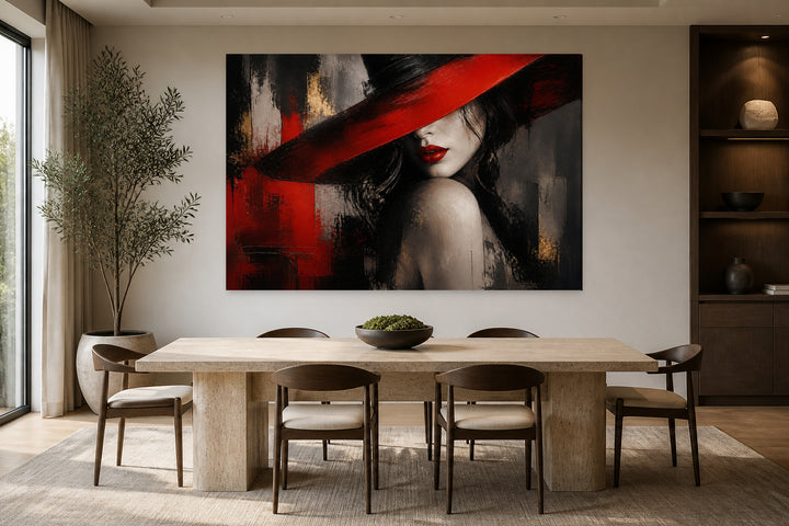 Woman with an elusive gaze – interior view 2