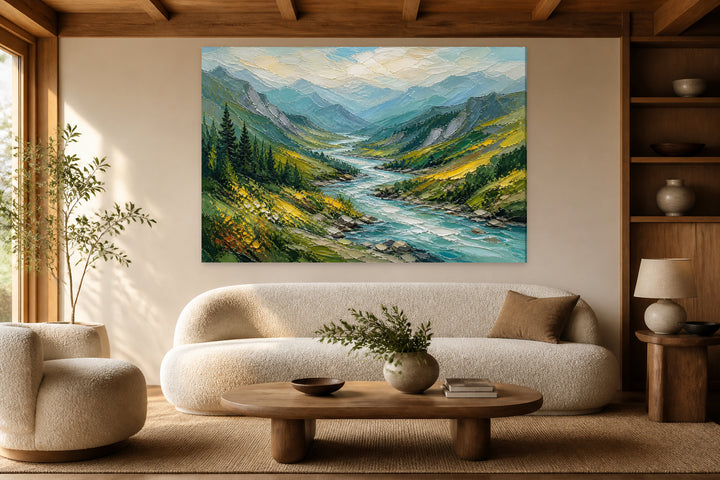 River between mountains – interior view 1