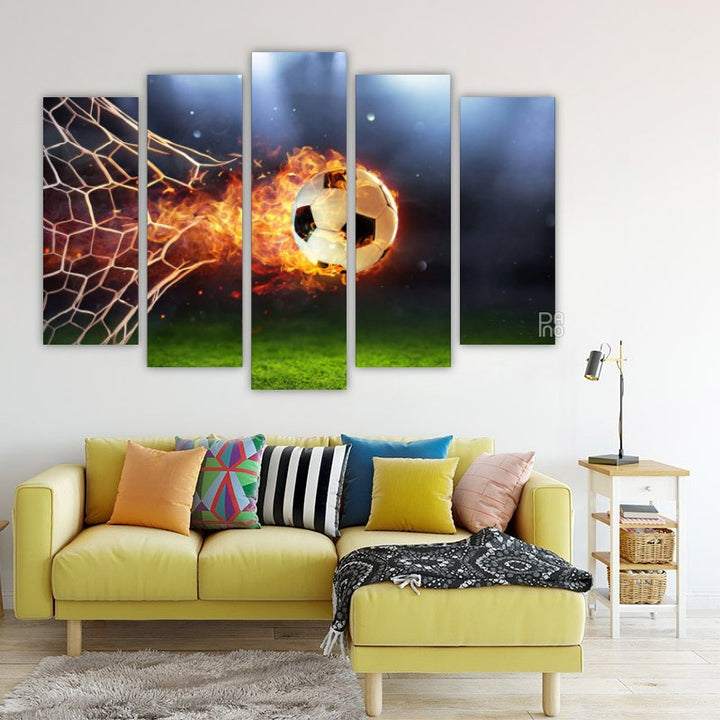 Fireball in a Soccer Goal