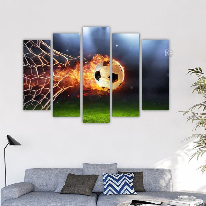 Fireball in a Soccer Goal