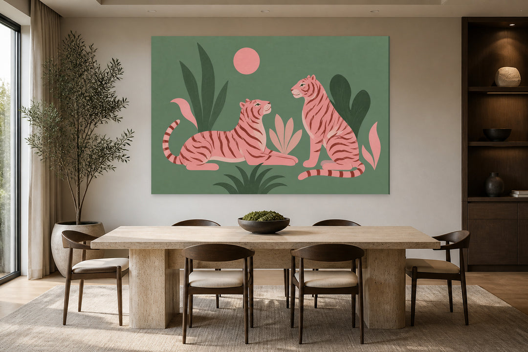 Two tiger poster minimalist – interior view 2