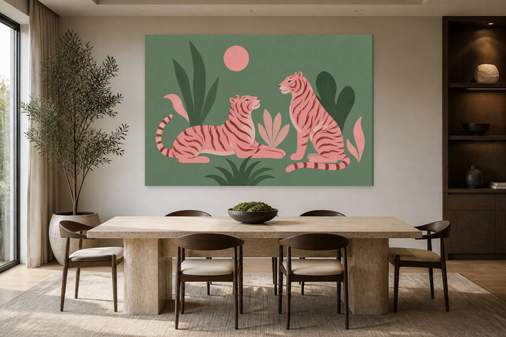 Two tiger poster minimalist – interior view 2