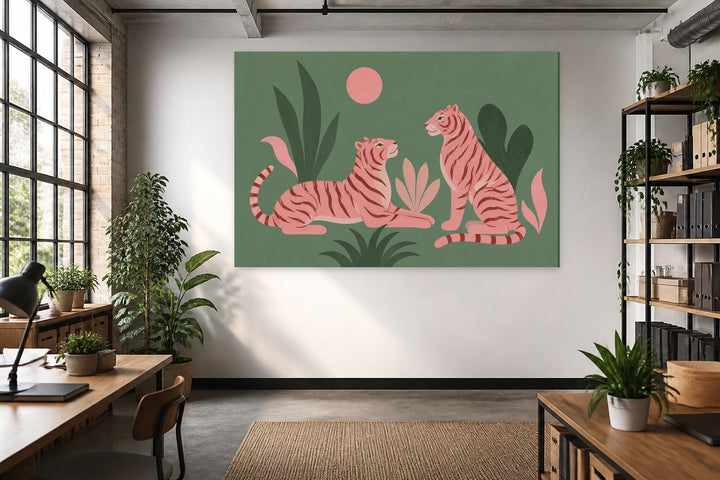 Two tiger poster minimalist – interior view 3
