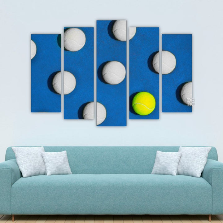 Composition with Tennis Balls