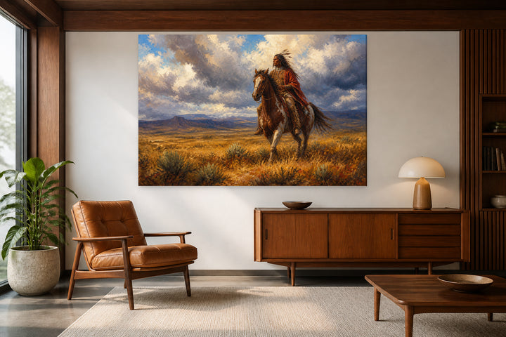 Indian on horseback – interior view 2
