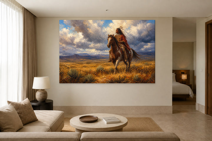 Indian on horseback – interior view 3