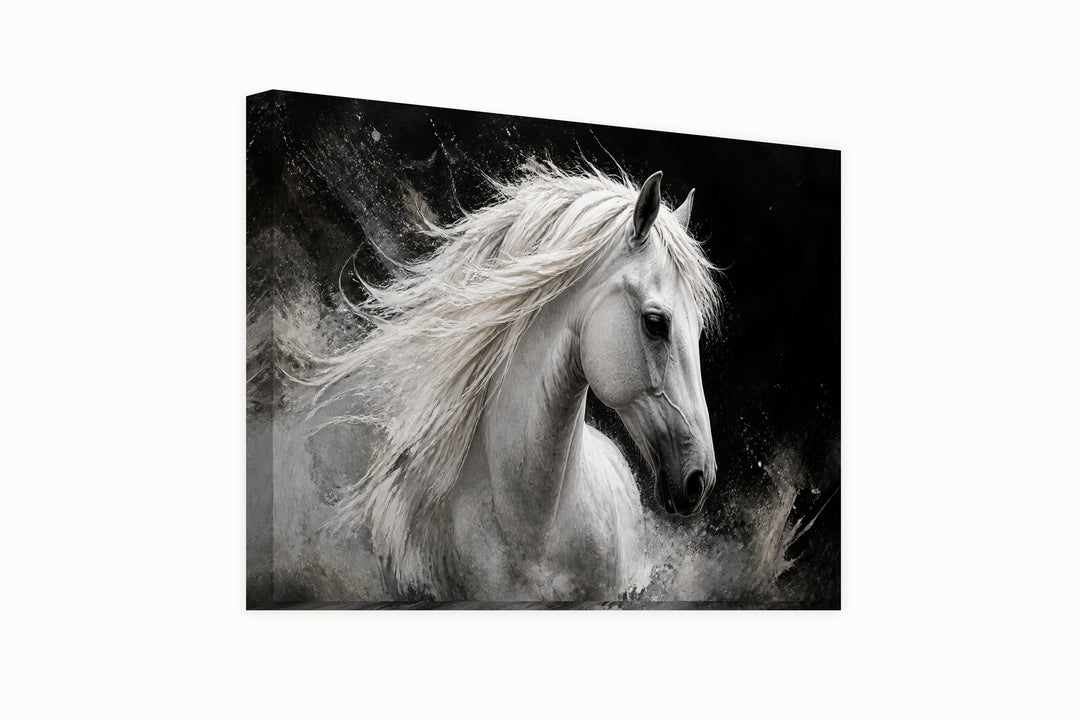 White horse – front view