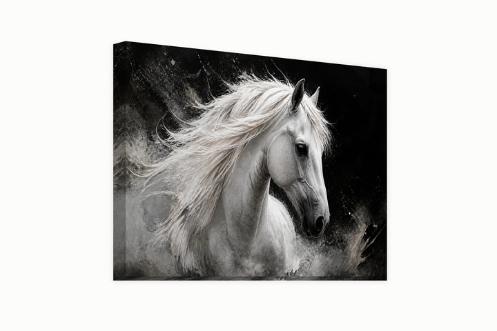 White horse – front view