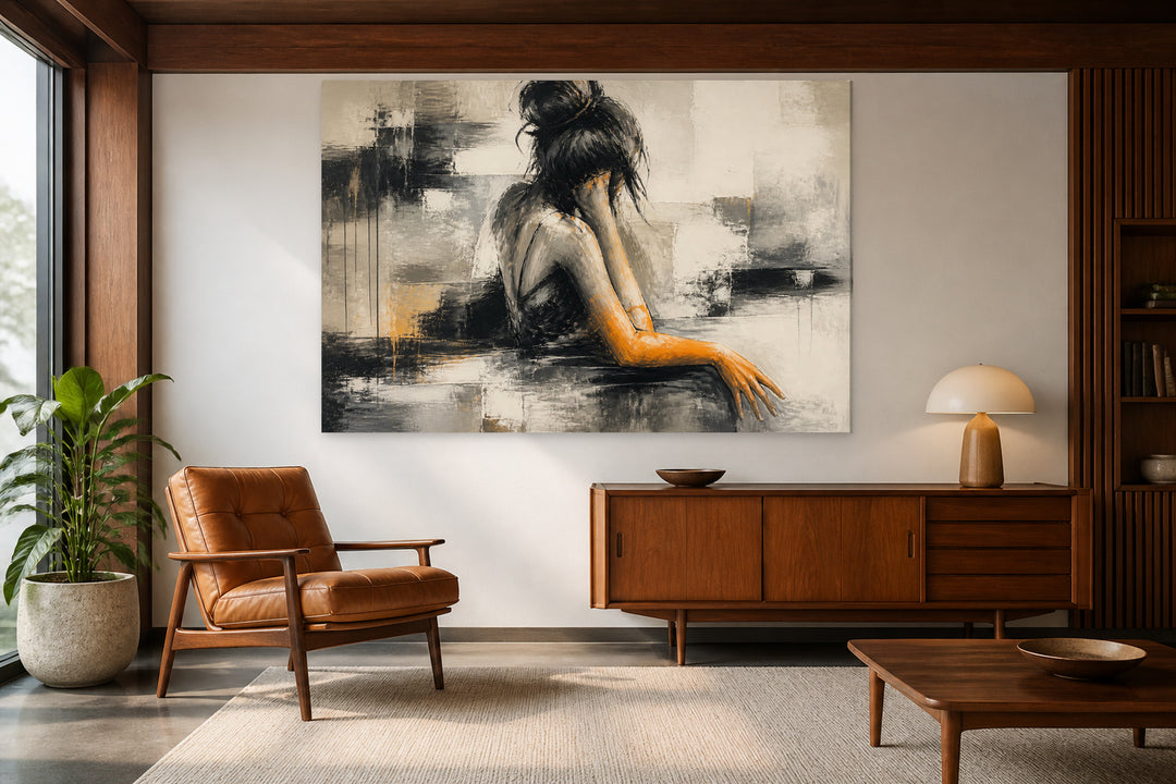 Painting of abstract woman – interior view 2