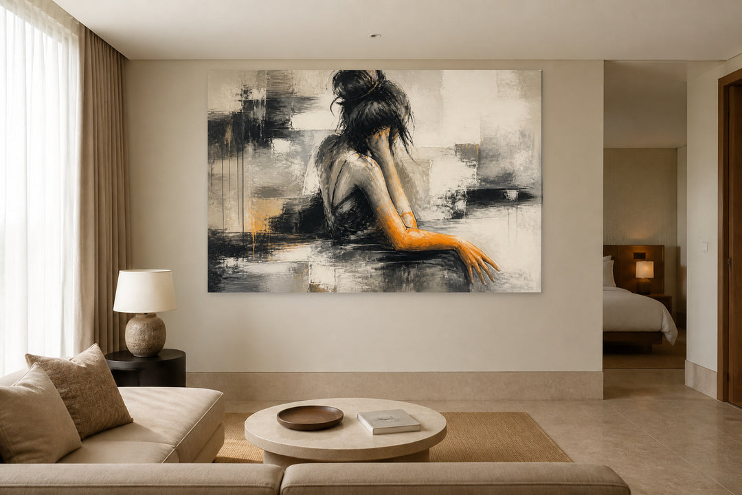 Painting of abstract woman – interior view 3