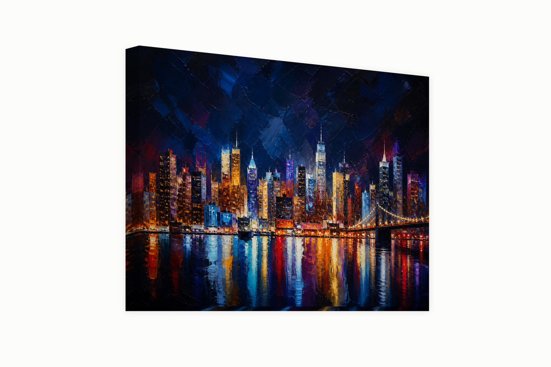 New York Night Skyline – front view