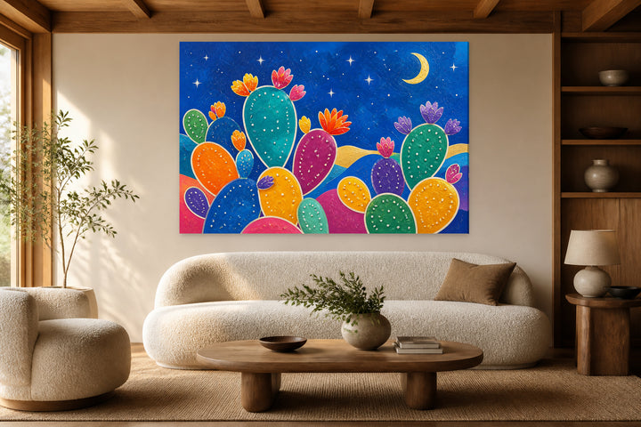 Nighty blue prickly pears - Sicily – interior view 1