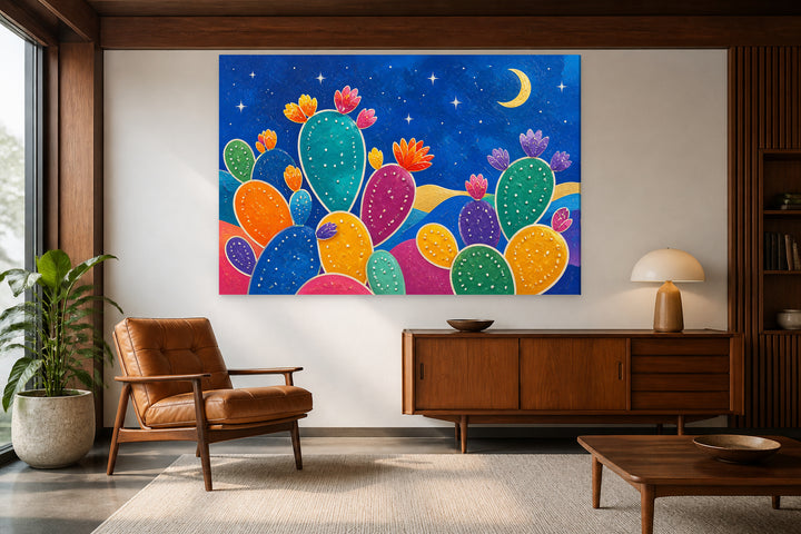 Nighty blue prickly pears - Sicily – interior view 2