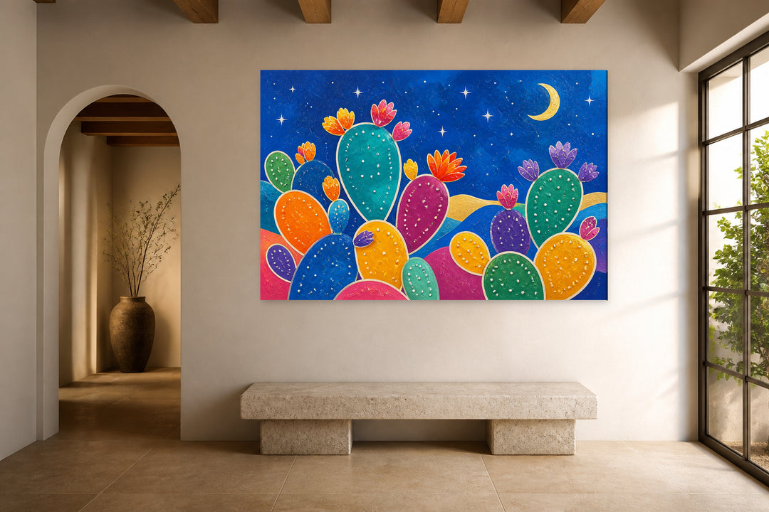 Nighty blue prickly pears - Sicily – interior view 3