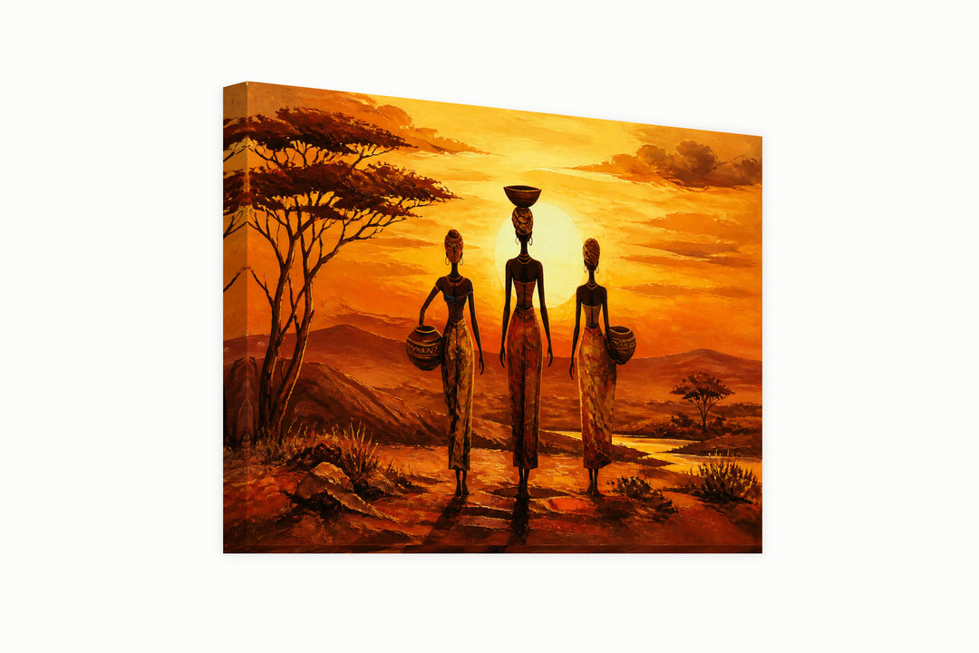 African sunset – front view